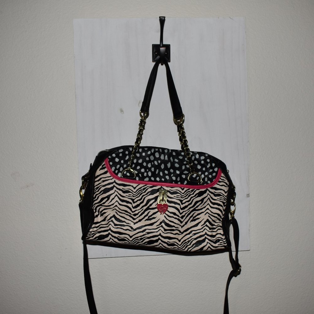 Betsey Johnson Zebra Print Bag